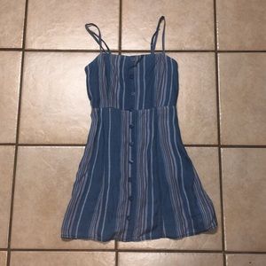 Button up jean dress